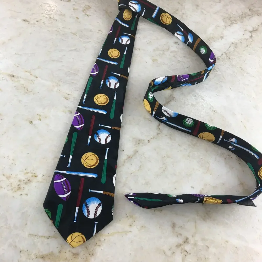 VAN HEUSENS BOY'S BALL GAMES MULTI-COLOR NECKTIE
